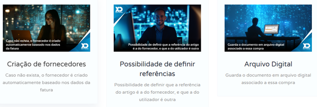 Funcionalidades de Gestão de Fornecedores e Arquivo